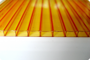 Сотовый поликарбонат 8мм Оранжевый