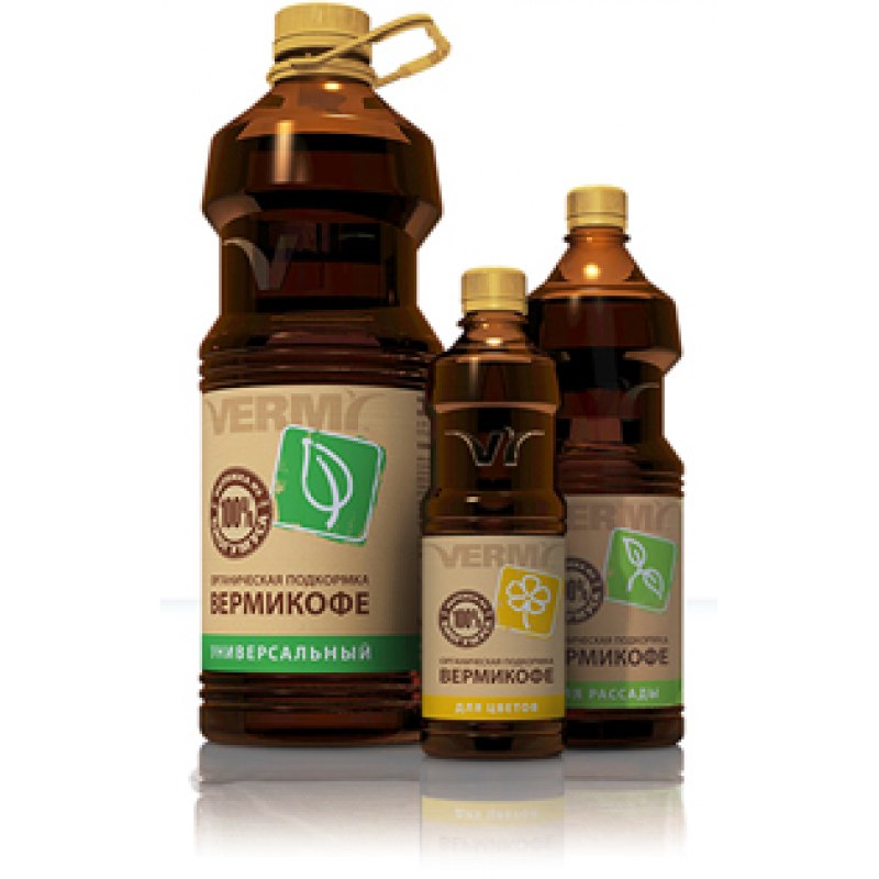 Вермикофе, универсальное органическое удобрение 1,0л