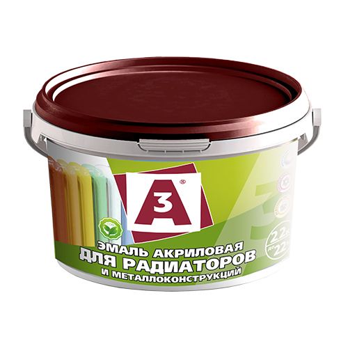 Эмаль "А3" акрил. д/радиаторов 0,8кг (ведро)