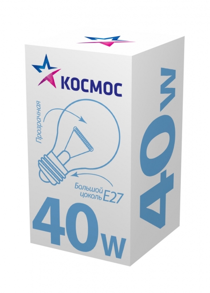 Лампа накаливания Космос 40В, Е27