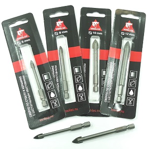 Сверло по стеклу Toolas 5мм (шестигран. хвост)