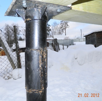 Удлинитель свай с муфтой 108/1000