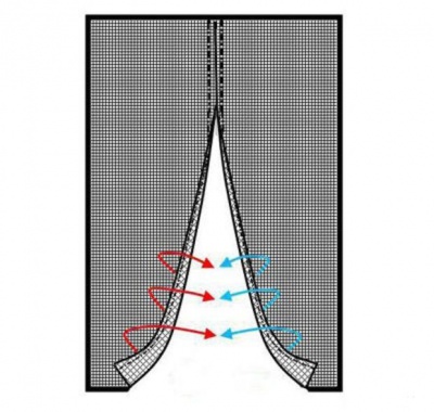 Сетка от насекомых дверная на точечных магнитах