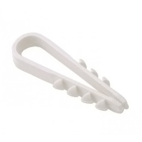 Дюбель-хомут нейлон 5-12мм, белый (уп.100шт)
