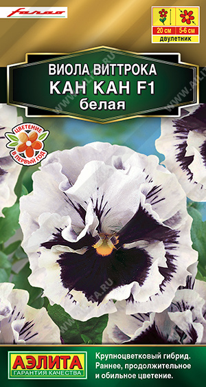 Виола Кан Кан F1 белая 7шт "Аэлита"