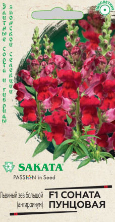 Львиный зев Соната пунцовая F1 10шт
