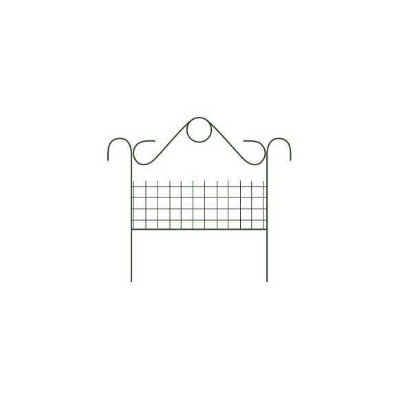 Заборчик "Садово-парковый" (5 секций)