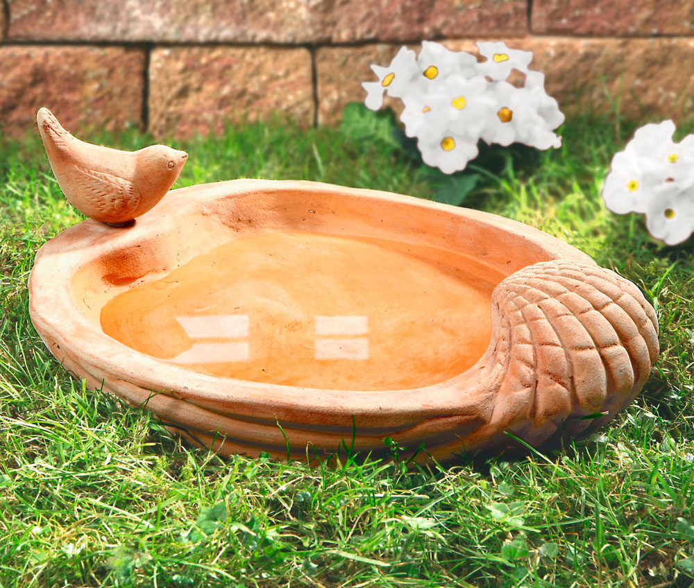 Поилка для птиц, терракота (04258) 