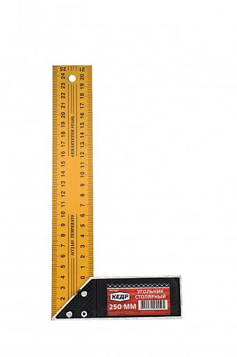 Угольник столярный желтый, 400мм TOOLAS