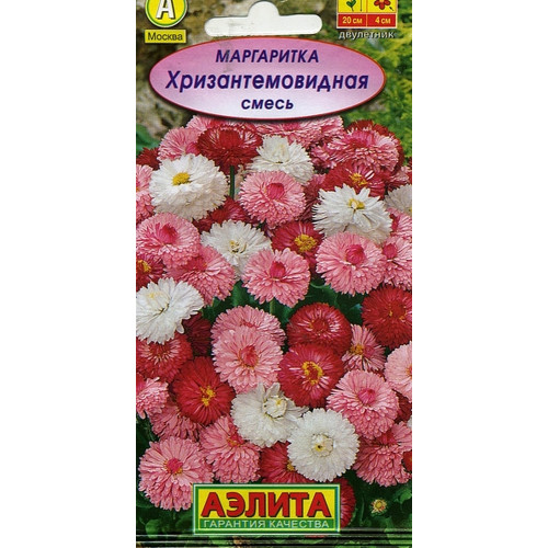 Маргаритка Хризантемовидная, смесь 0,1г "Аэлита"