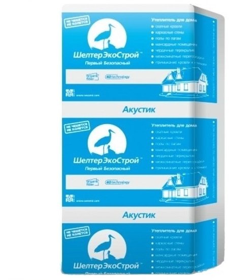 Утеплитель Шелтер ЭкоСтрой  Акустик 600*1200*6 плит (4,32м2)