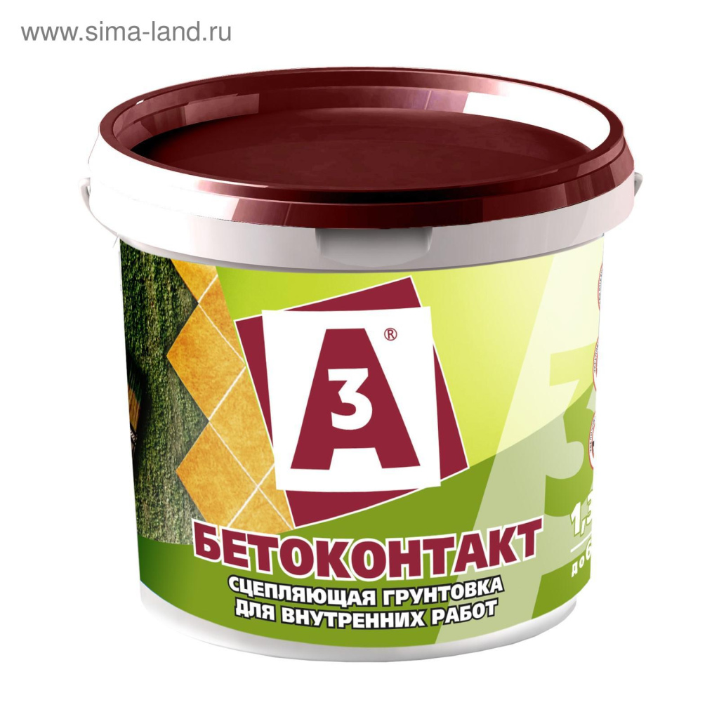 Грунтовка "А3" Бетоноконтакт  д/вн.работ 3кг.