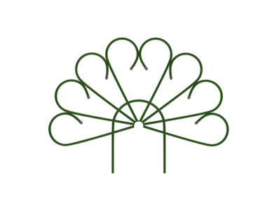 Забор металлический "Павлин" 5секций