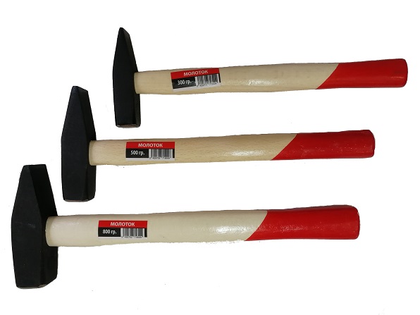 Молоток с деревянной ручкой 500гр (оцинков) Toolas