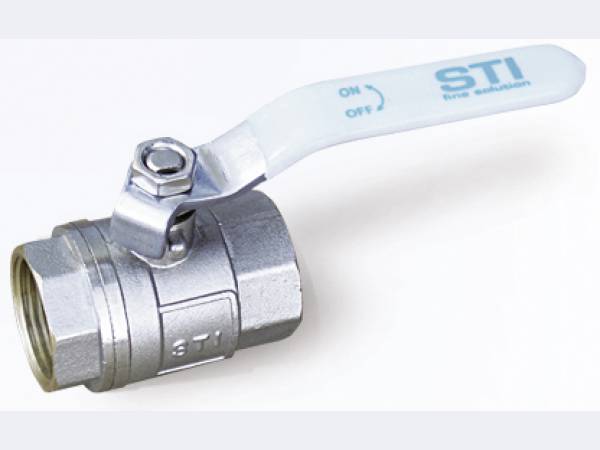Кран шаровый "STI" 3/4", гайка/гайка, ручка