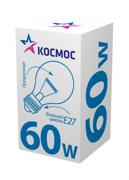 Лампа накаливания Космос 60В, Е27