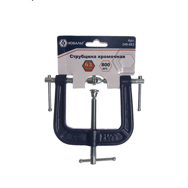Струбцины КОБАЛЬТ кромочная 63мм