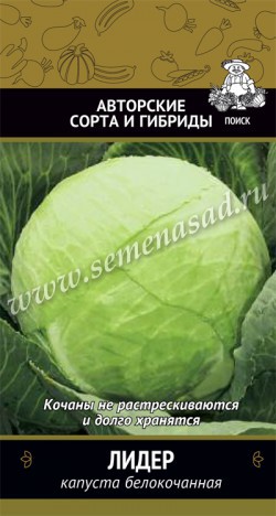 Капуста белокоч. Лидер 0,5г "Поиск"