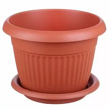 Кашпо-миска Ливия 40, терракот