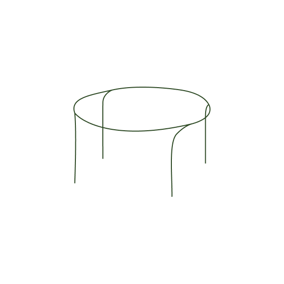 Кустодержатель металл. круг. большой, (Два полукруга)