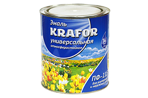 Эмаль ПФ-115 белая 2,7кг "Krafor"