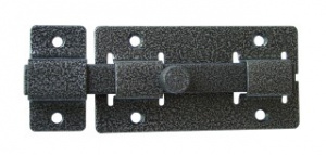 Задвижка дверная ЗД-06 (серебро) квадр. риг.