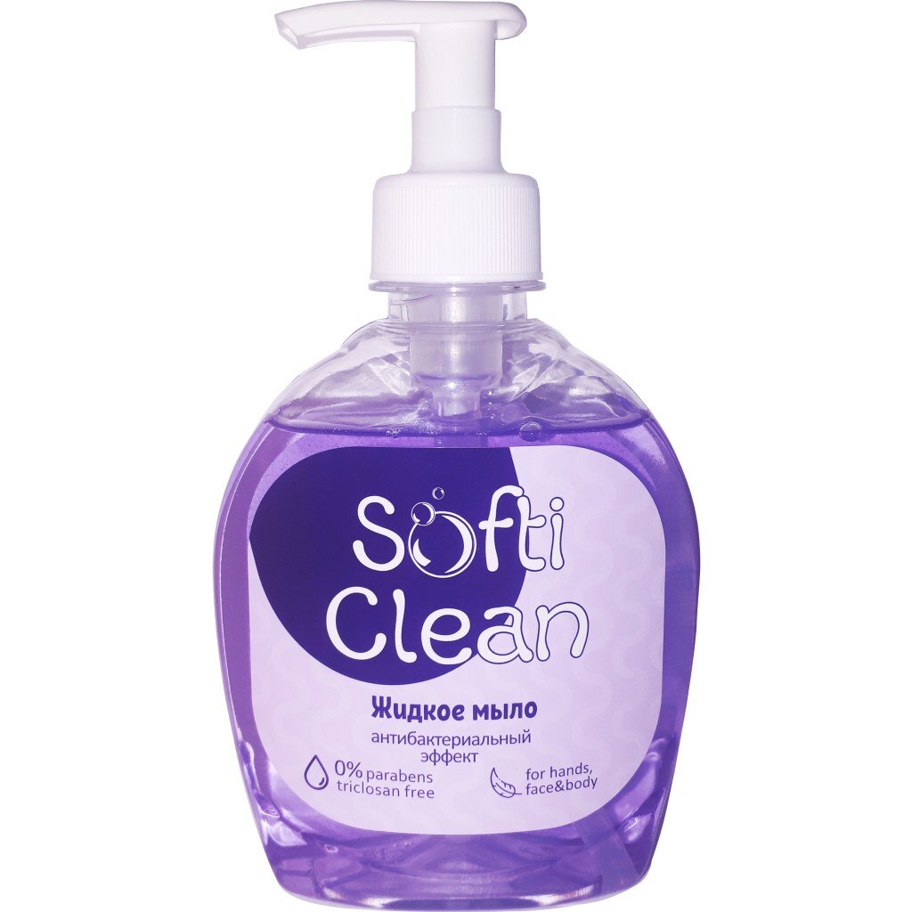 Мыло жидкое антибакт. Softi Clean, 300мл 
