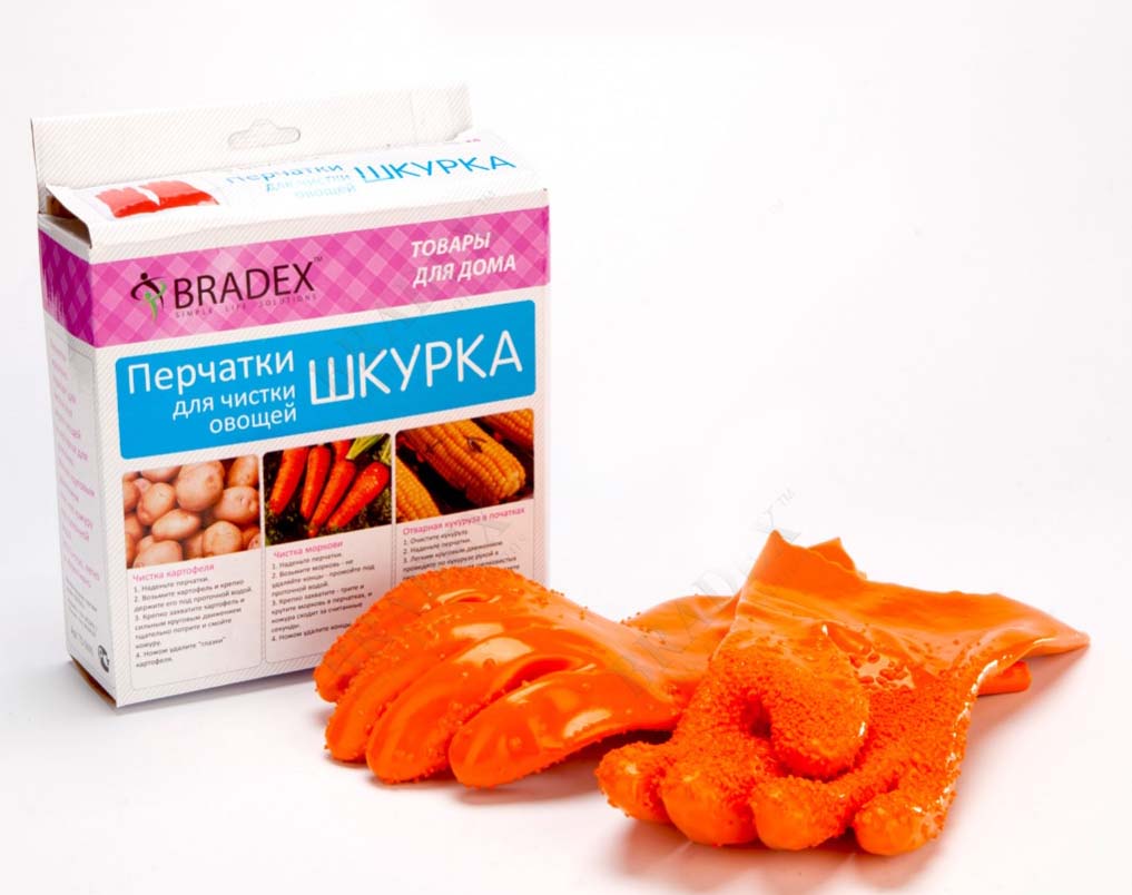 Перчатки для чистки овощей Шкурка