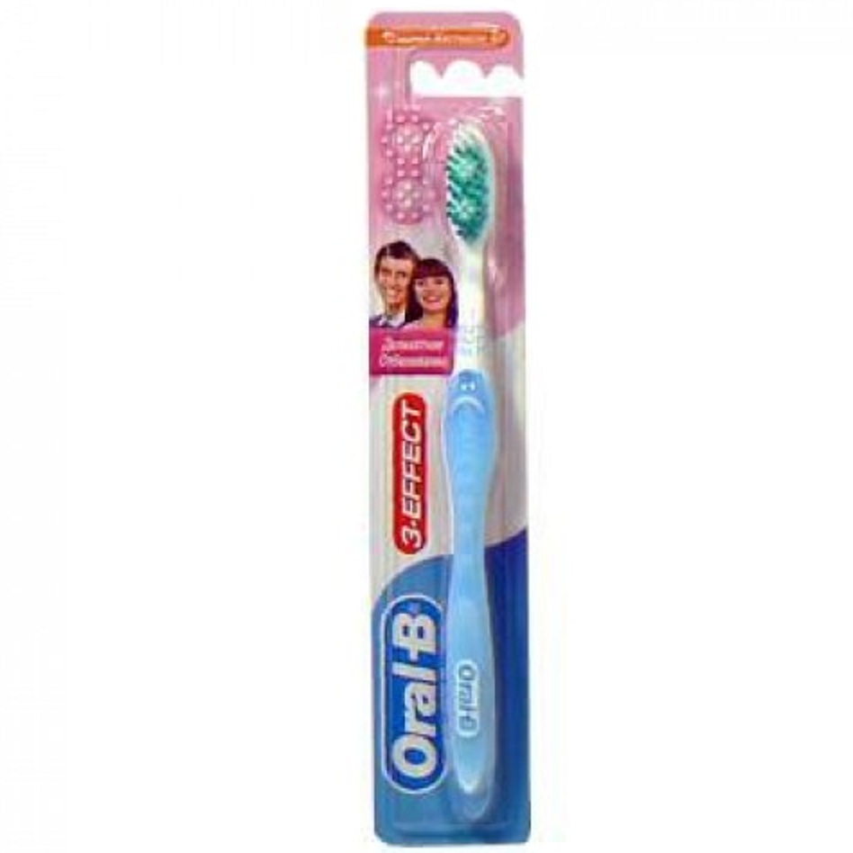 Зубная щетка Oral B "Эффект деликатное отбеливание" средняя