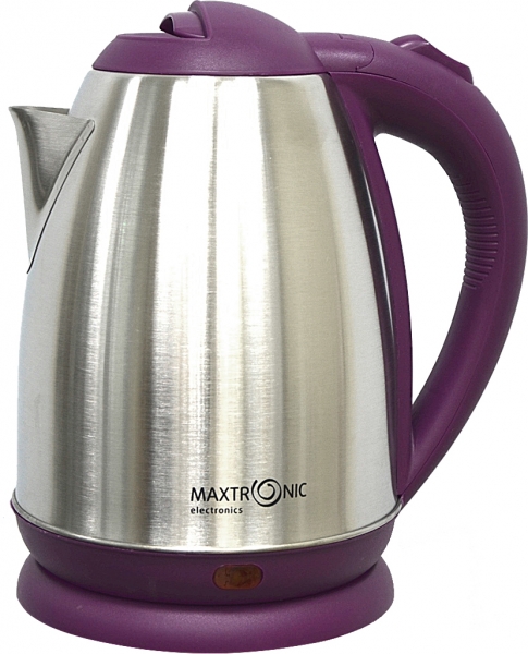 Чайник электр. Maxtronic MAX-202 (нерж/фиолет) 1,8л 