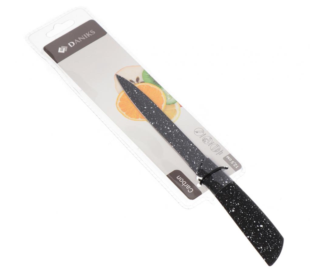 Нож кухонный стальной Daniks Wood&Stone, 12.5 см