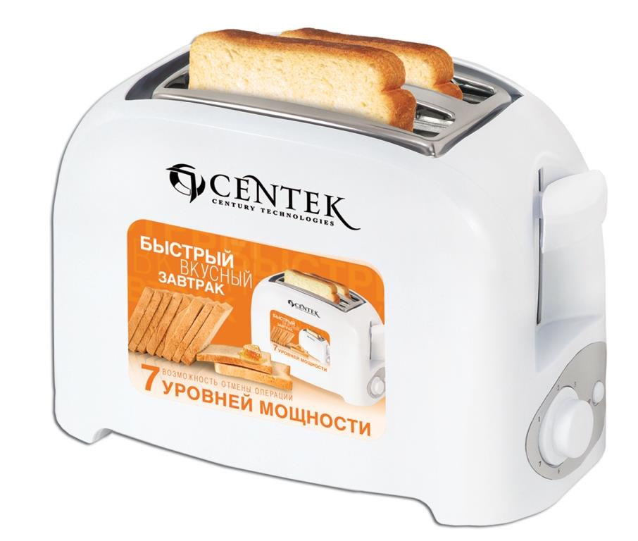 Тостер Centek CT-1432 RED, 850Вт, 7 уровней прожарки