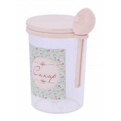 Емкость "Ассорти" 1,0л с ложкой (САХАР)