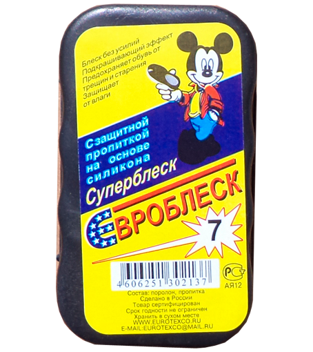 Губка для обуви Евроблеск бесцветная